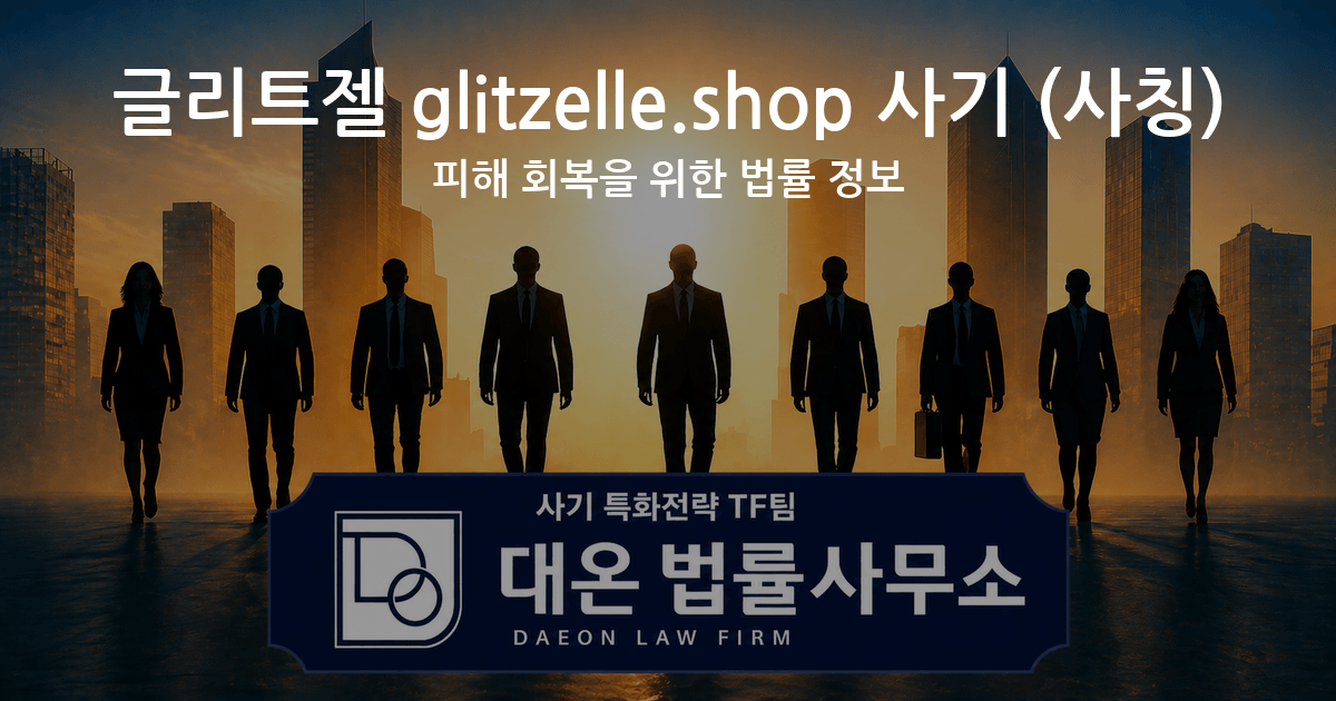 글리트젤 glitzelle.shop 사기 사칭 피해 회복을 위한 법률 정보 이미지