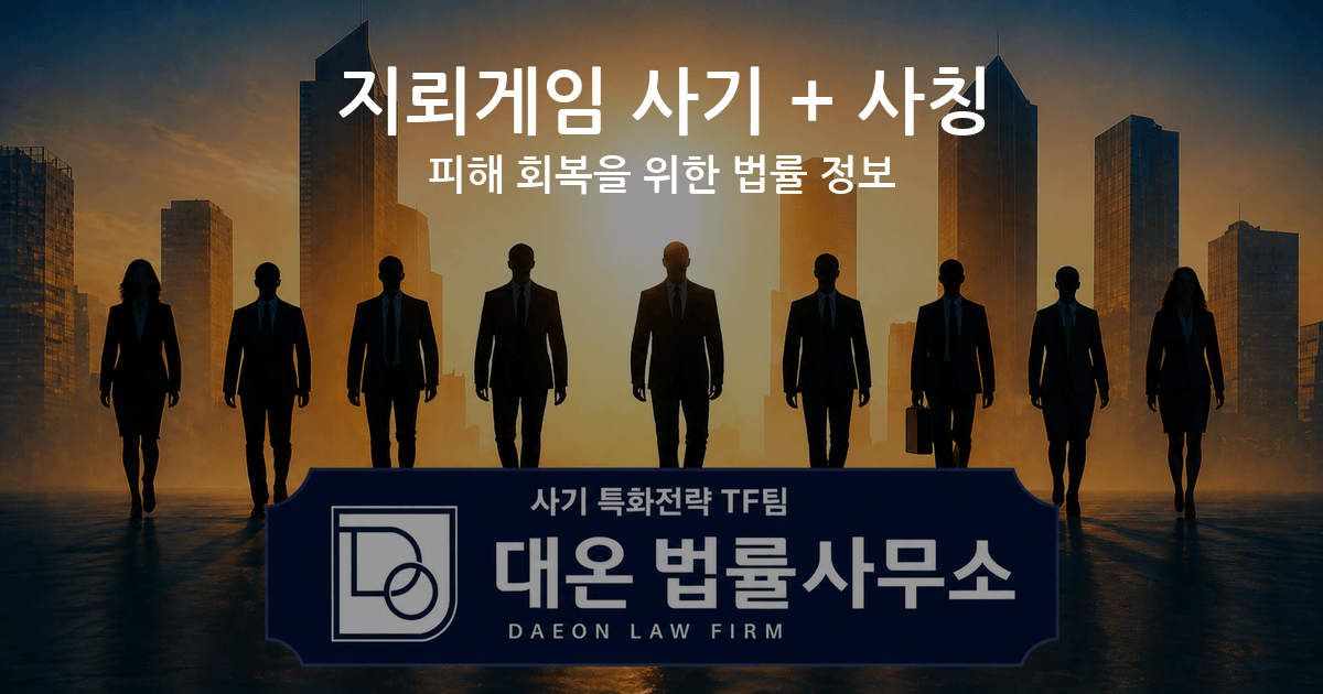 지뢰게임 사기 + 사칭 피해 회복을 위한 법률 정보 이미지